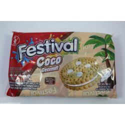 Coconut Flavored Cream Sandwich Cookies